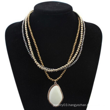 wholesale fashion jewelry bead necklace designs with gemstone